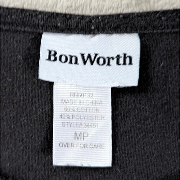 Vintage Embroidered Chicken Shirt Women's Petite Medium/Large Black Funny - Picture 4 of 6